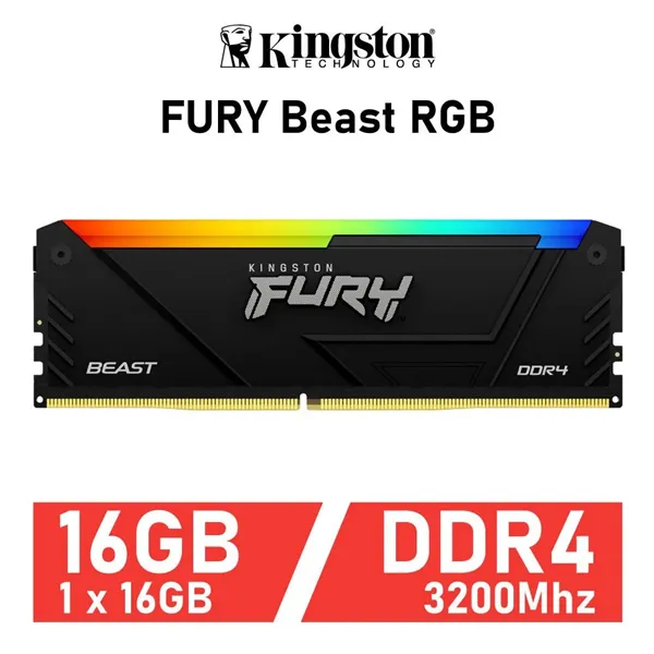 Kingston FURY Beast RGB 16GB DDR4 3200MHz CL16