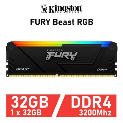 Kingston FURY Beast RGB 32GB DDR4 3200MHz 1.35v CL16