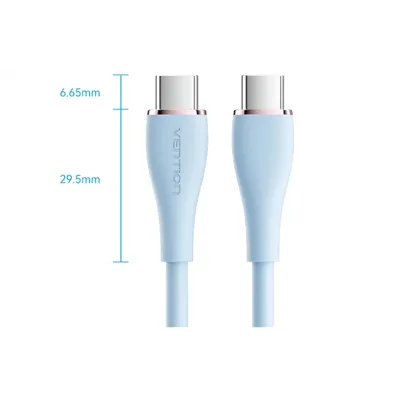 Cable USB 2.0 Tipo-C Vention TAWGH/ USB Tipo-C Macho - USB