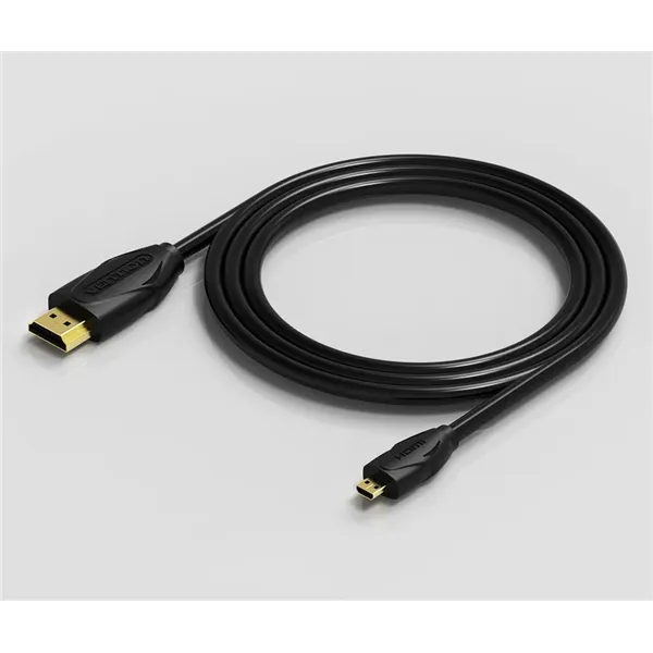 Cable HDMI Vention VAA-D03-B200/ HDMI Macho - Micro HDMI Macho/ 2m/ Negro