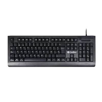 CoolBox COO-TEC04DNI teclado Oficina USB QWERTY Español Negro