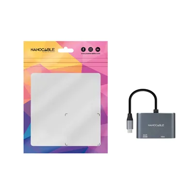 Conversor Nanocable 10.16.4303/ USB Tipo-C Macho/ HDMI Hembra -