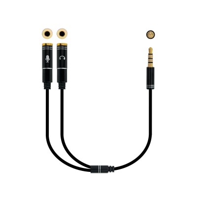 Adaptador Audio Nanocable 10.24.1202/ Jack 3.5 Macho - 2x Jack