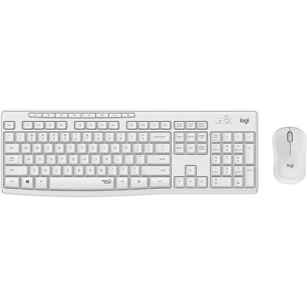 Logitech MK295 Silent Wireless Combo teclado Ratón incluido Oficina USB QWERTZ Alemán Blanco