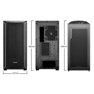 Be Quiet Shadow Base 800 DX Black Midi Tower Cristal Templado