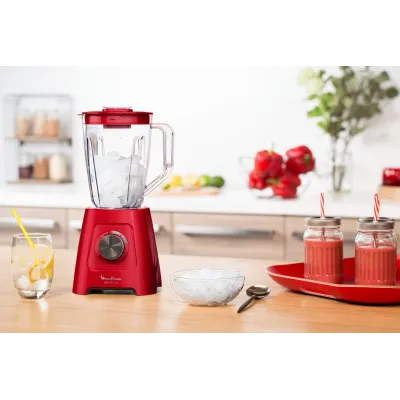 Moulinex LM420510 licuadora 2 L Batidora de vaso 550 W Rojo