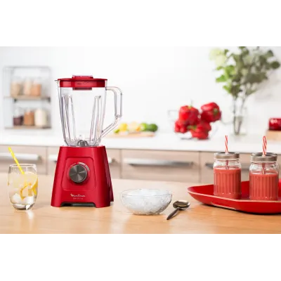 Moulinex LM420510 licuadora 2 L Batidora de vaso 550 W Rojo