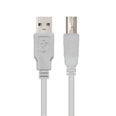 Cable USB 2.0 Impresora Nanocable 10.01.0102/ USB Tipo-B Macho