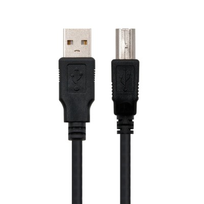 Cable USB 2.0 Impresora Nanocable 10.01.0103-BK/ USB Tipo-B