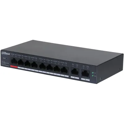 Dahua DH-CS4010-8ET-110 Switch Cloud con 8 Puertos PoE Negro