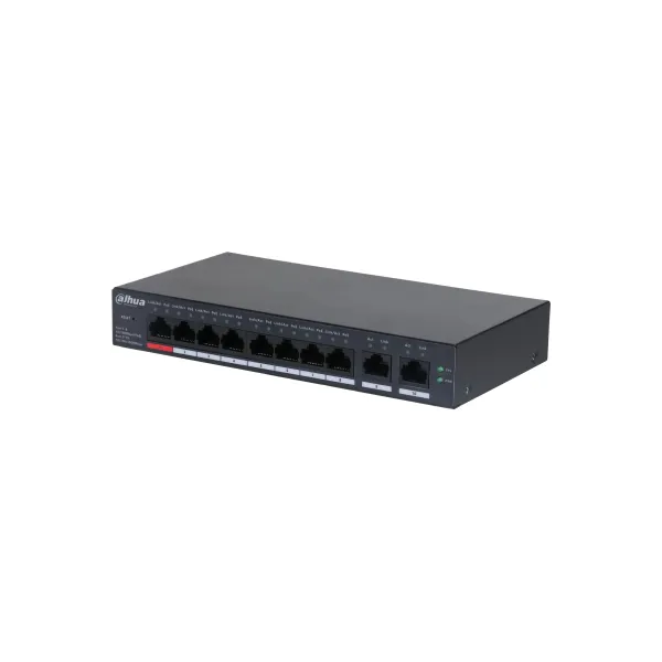 Dahua DH-CS4010-8ET-110 Switch Cloud con 8 Puertos PoE Negro