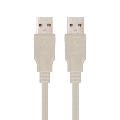 Cable USB 2.0 Nanocable 10.01.0302/ USB Macho - USB Macho/ 1m/