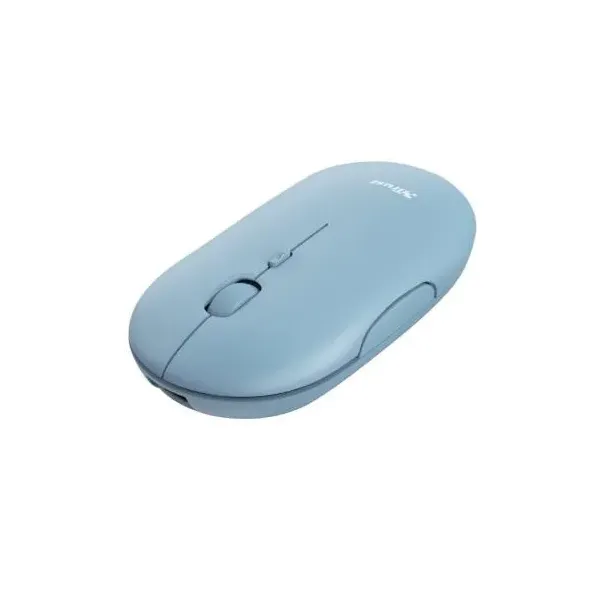 Ratón Inalámbrico por Bluetooth Trust Puck/ Batería recargable/ Hasta 1600 DPI/ Azul