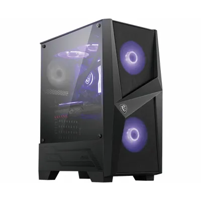 MSI MAG Forge 100M Midi Tower Negro, Transparente