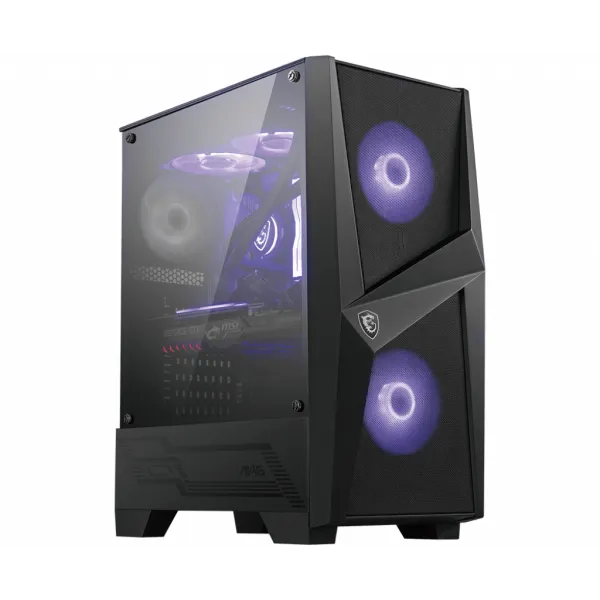 MSI MAG Forge 100M Midi Tower Negro, Transparente