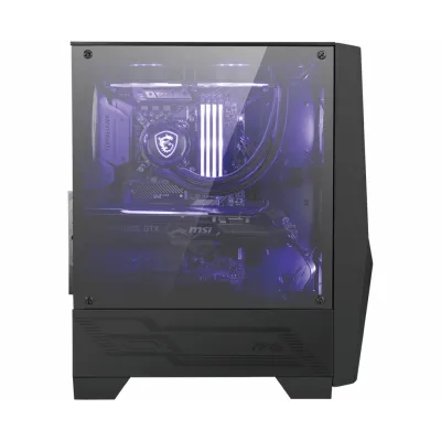 MSI MAG Forge 100M Midi Tower Negro, Transparente