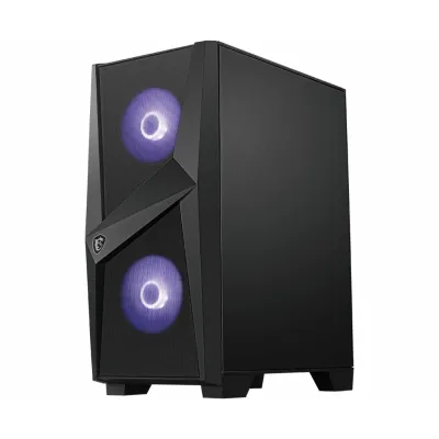 MSI MAG Forge 100M Midi Tower Negro, Transparente