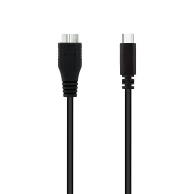 Cable USB 3.0 Tipo-C Nanocable 10.01.1201-BK/ USB Tipo-C Macho