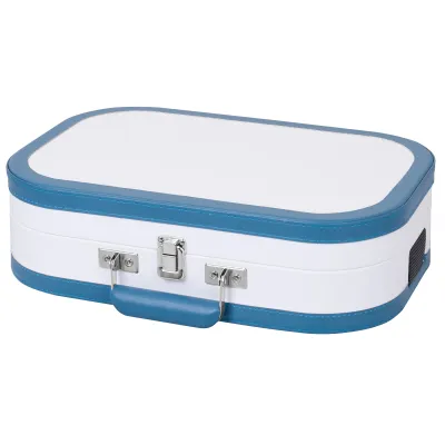 Trevi TT 1020 BT Tocadiscos de tracción directa Azul, Blanco