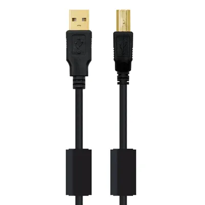 Cable USB 2.0 Impresora Nanocable 10.01.1202/ USB Tipo-B Macho