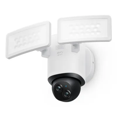 Eufy Security Floodlight Camera E340 con cable, giro de 360° e