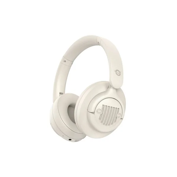 Conceptronic ALVAH02C auricular y casco Auriculares Inalámbrico y alámbrico Diadema Música Bluetooth Crema de color