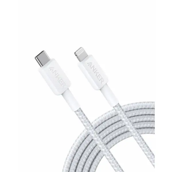 Anker A81B7G21 cable de conector Lightning 3 m Blanco