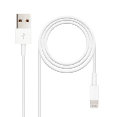 Cable USB 2.0 Lightning Nanocable 10.10.0402/ USB Macho -