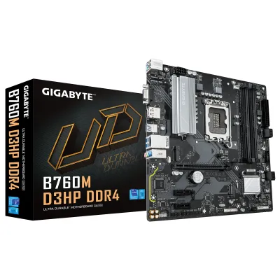 GIGABYTE B760M D3HP DDR4 - Compatible con CPUs Intel Core de