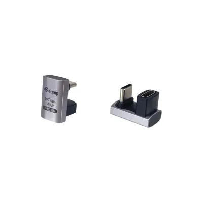 Equip 133477 cambiador de género para cable USB C Negro, Gris