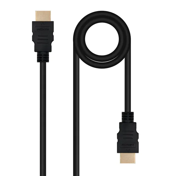 Cable HDMI 2.0 4K Nanocable 10.15.3801-L150/ HDMI Macho - HDMI Macho/ 1.5m/ Negro