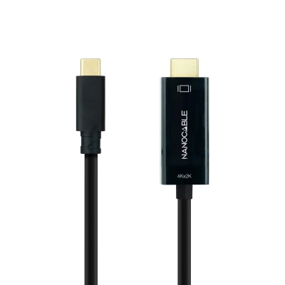 Cable Conversor Nanocable 10.15.5133/ USB Tipo-C Macho - HDMI