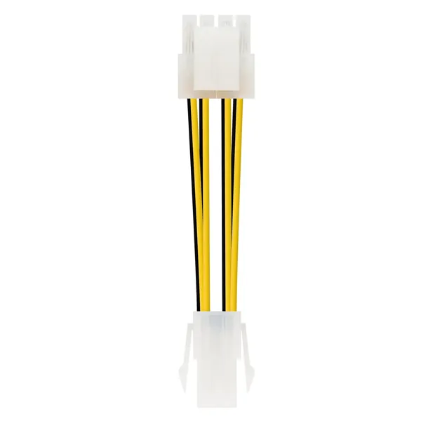 Cable de Alimentación Microprocesador Nanocable 10.19.1401/ Molex -4+4 PIN Macho - Molex 4 PIN Hembra/ 15cm