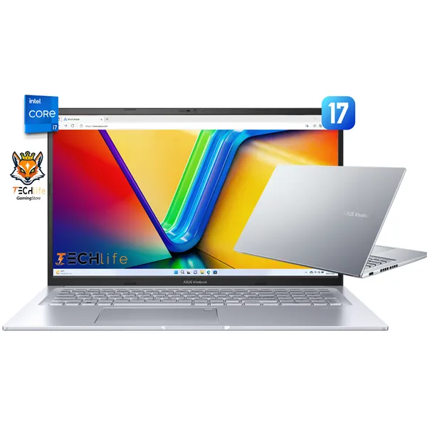 Asus VivoBook 17 F1704VA-AU188W Intel Core i7-1355U 16GB 1TB SSD 17.3" W11 Plata