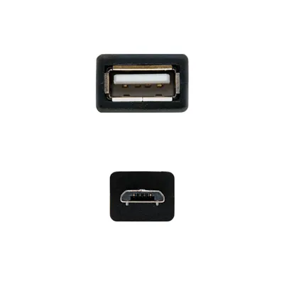 Cable USB 2.0 Nanocable 10.01.3500/ MicroUSB Macho - USB