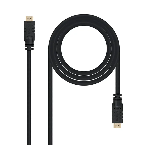 Cable HDMI 1.4 Nanocable 10.15.1815/ HDMI Macho - HDMI Macho/ 15m/ Negro