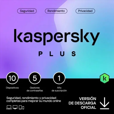 Kaspersky Plus Internet Security 2024 | 10 Dispositivos | 1 año