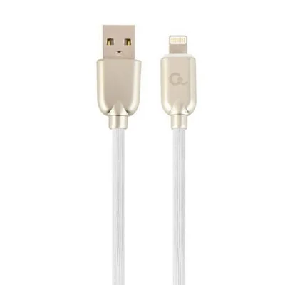 Cablexpert CC-USB2R-AMLM-1M-W cable de conector Lightning Blanco