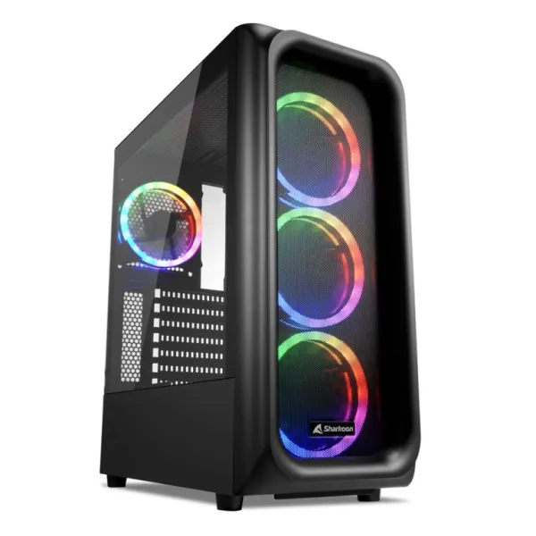 Sharkoon TK5M RGB ATX Cristal Templado USB 3.0 Negra