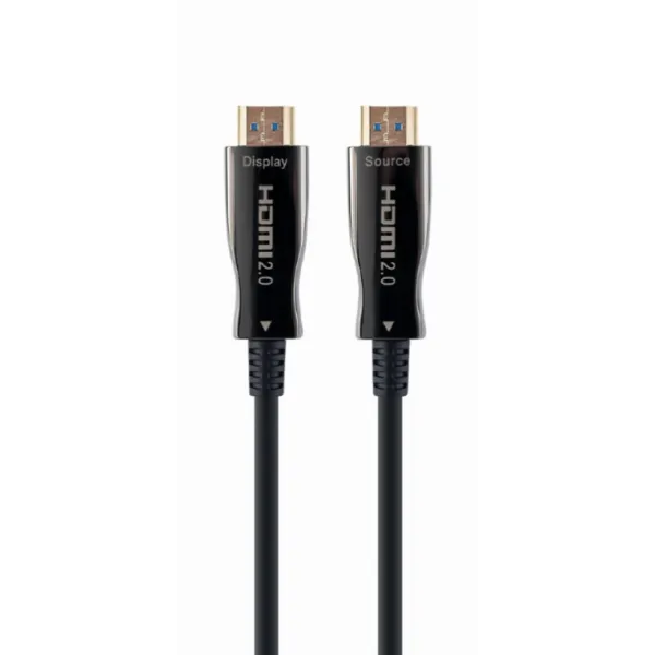 Gembird CCBP-HDMI-AOC-50M-02 cable HDMI HDMI tipo A (Estándar) Negro