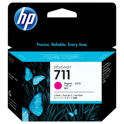 HP 711 Multipack cartuchos 3x Magenta CZ135A - Cartucho de