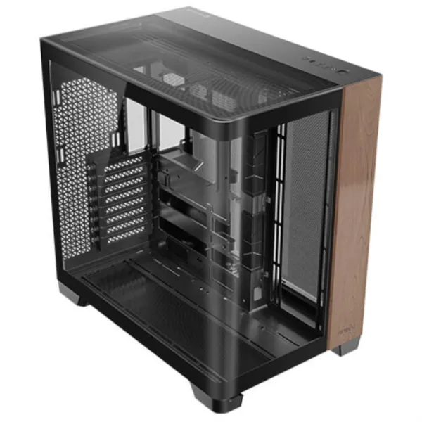 Antec C8 Curve Wood Full Tower Negro, Transparente, Madera