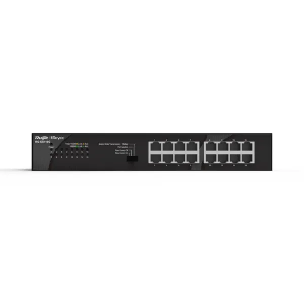 Ruijie Networks RG-ES116G Switch 16 Puertos No Administrado Gigabit Ethernet Negro