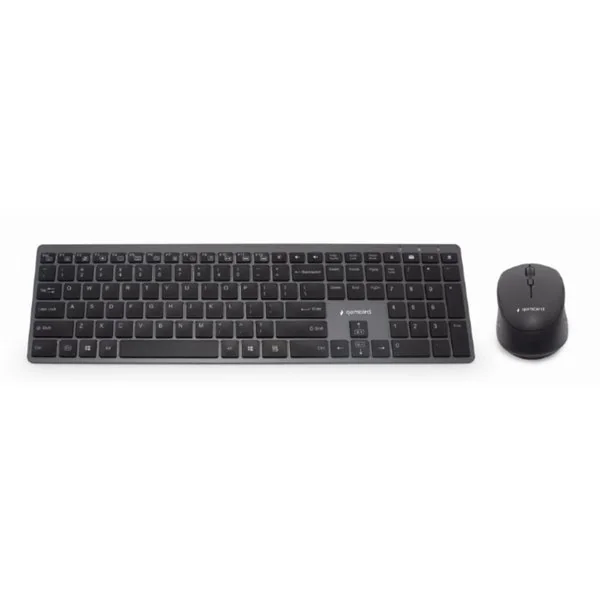 Gembird ECLIPSE M500 PRO Ultra Fit Kit Teclado Retroiluminado RGB y Ratón Bluetooth/USB Inalámbrico o con cable