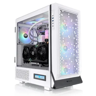 Thermaltake Ceres 500 TG ARGB Snow Cristal Templado USB 3.0