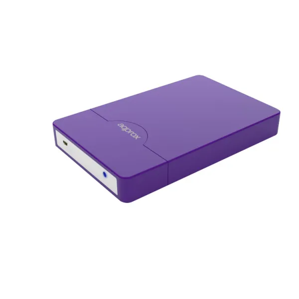 Caja Externa Usb 2.5" Sata Screwless Morado Approx