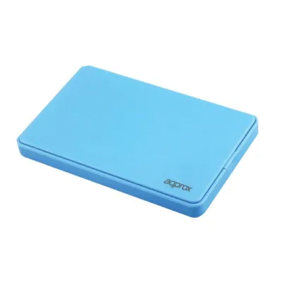 Caja Externa Usb 2.5" Sata Usb 3.0 Screwless Azul Claro Approx