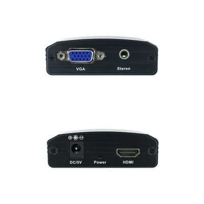 Conversor Nanocable 10.16.2101-BK/ HDMI Hembra - VGA Hembra/