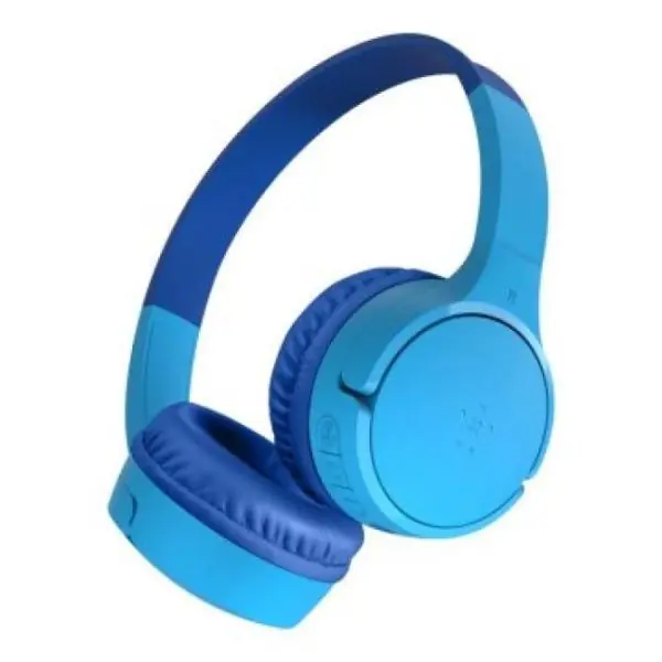 Headset Inalambrico Belkin Aud002btblv3 Supraaural Carga Por Usb-c Color Azul Kids