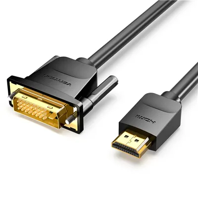 Cable Conversor Vention ABFBI/ DVI Macho - HDMI Macho/ 3m/ Negro